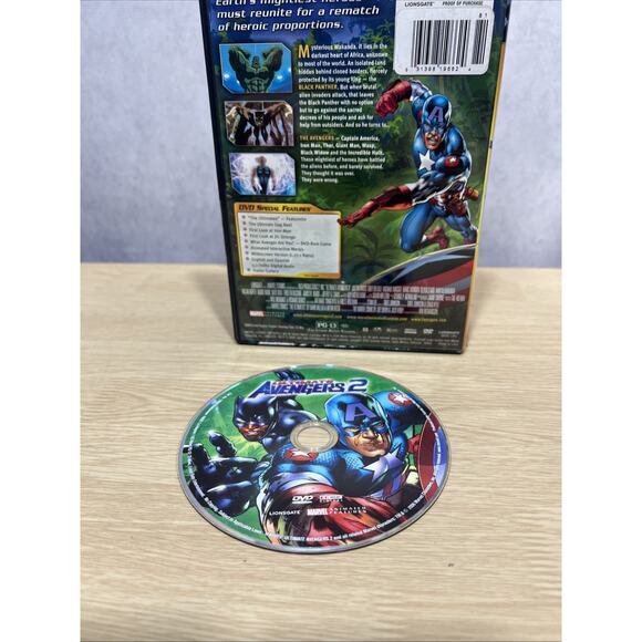 Marvel Ultimate Avengers 2 (Rise of the Panther) - DVD -Mint - Picture 3 of 5